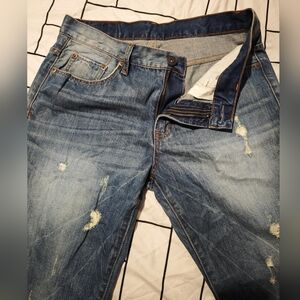 Aeropostale Distressed Blue Bootcut Denim Jeans Men's Size 34x31